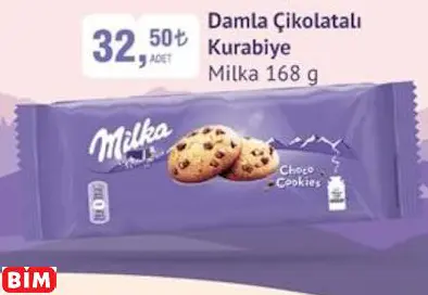 MİLKA DAMLA ÇİKOLATALI KURABİYE